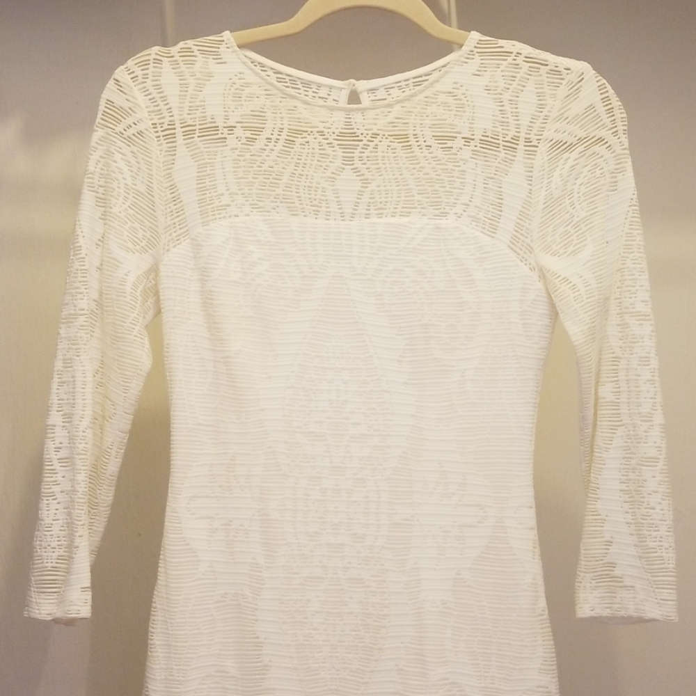 Cache White Dress 0
